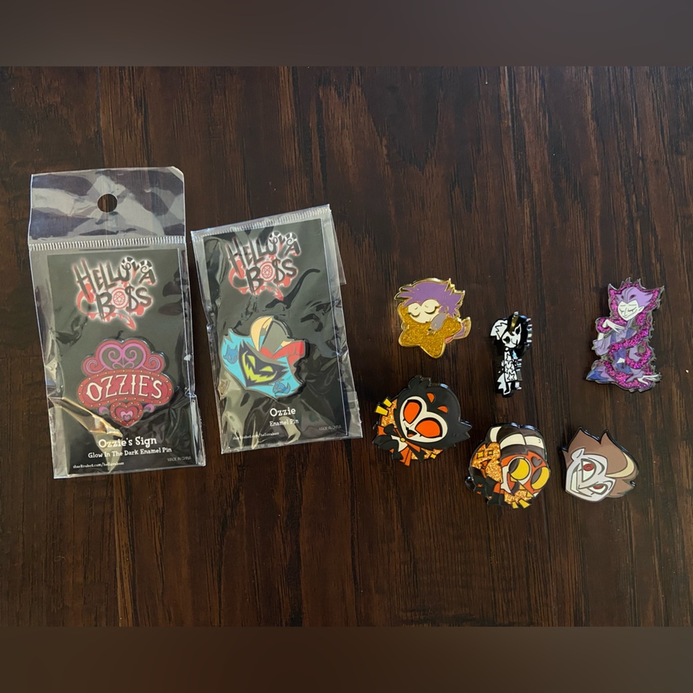 RESERVED Shark Robot Helluva Boss pins